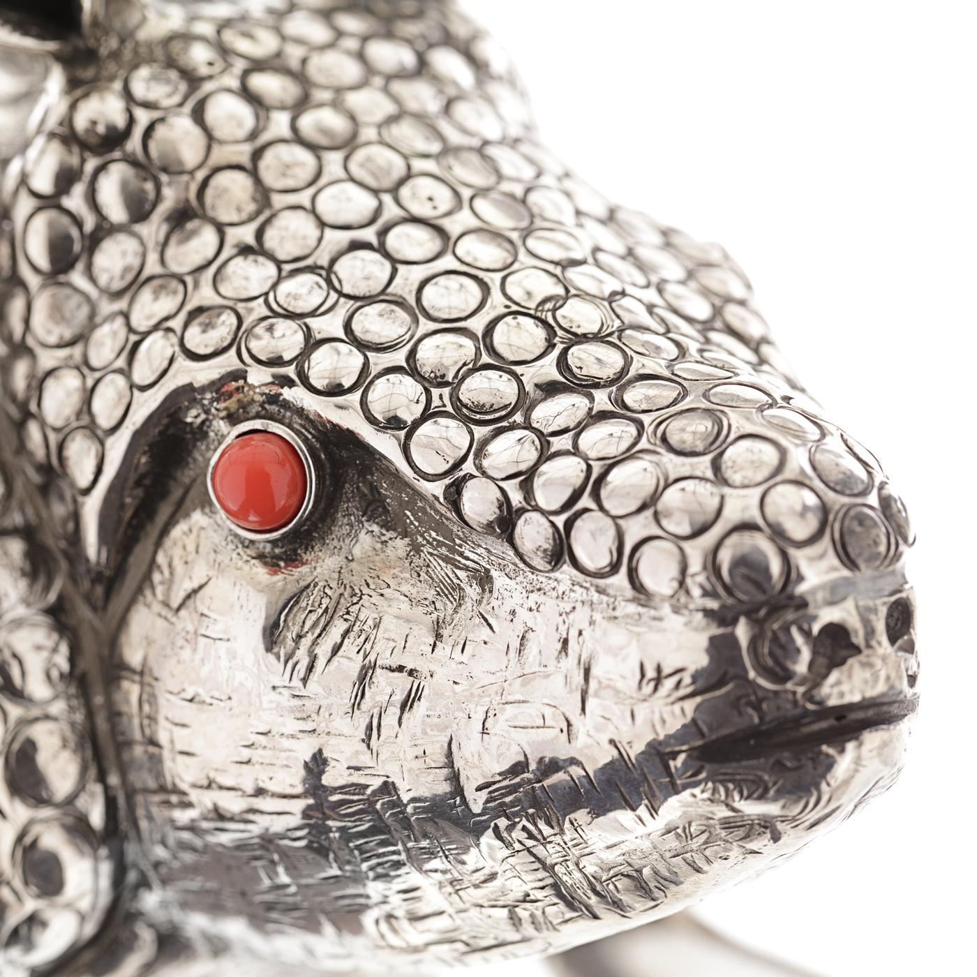 Armadillo Sterling Silver Lighter In New Condition For Sale In Milan, IT