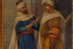 "The Arms Collector" An Exceptional Orientalist Watercolor by Filippo Indoni