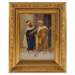 "The Arms Collector" An Exceptional Orientalist Watercolor by Filippo Indoni