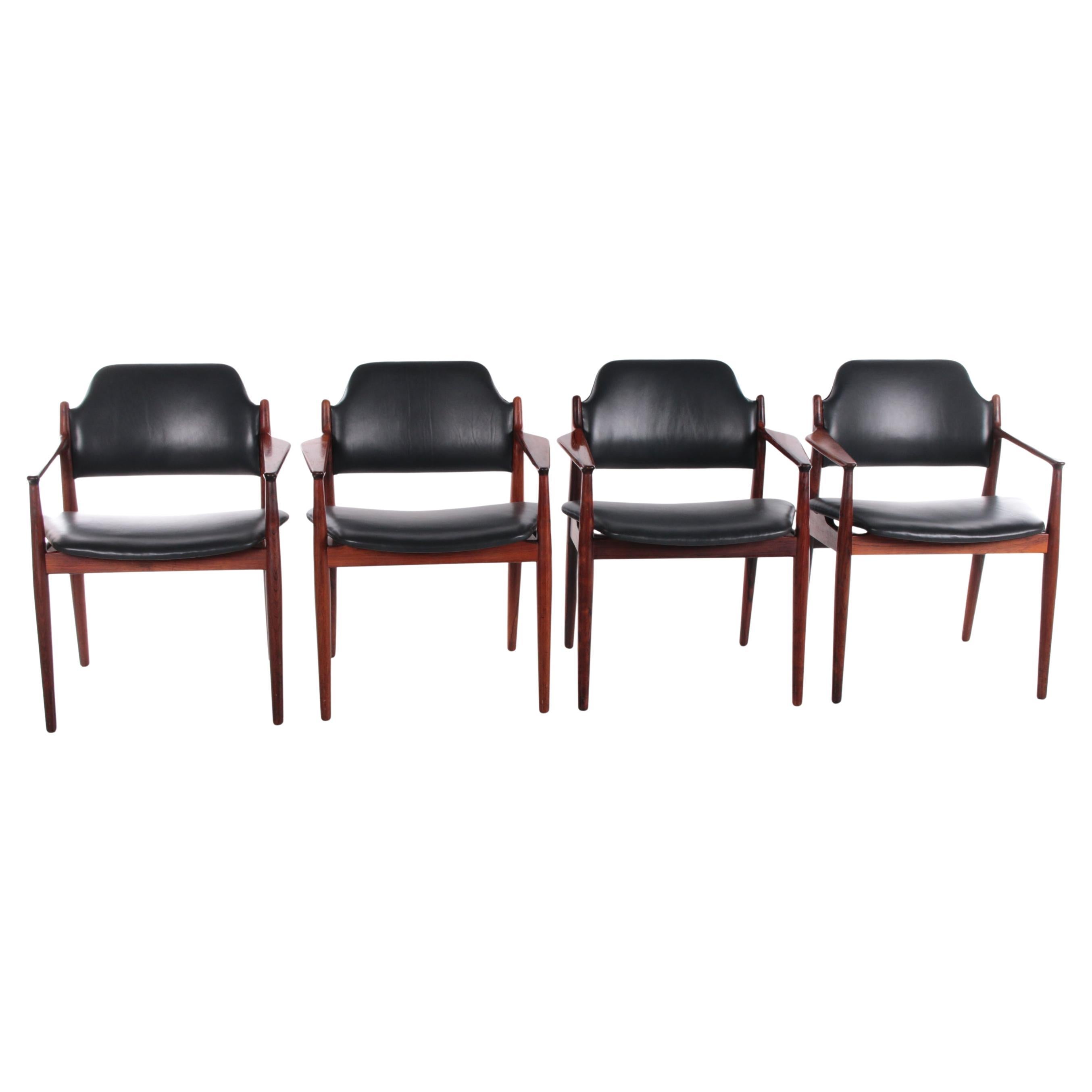 Stühle Modell 62A von Arne Vodder von Sibast, Dänemark, 1960er Jahre