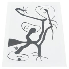 Photographie du dessin de Joan Miro, The Art Institute of Chicago Archive, 1971