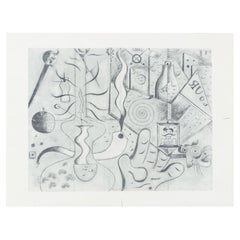 The Art Institute of Chicago Archive Photography of Joan Miro Painting, 1979