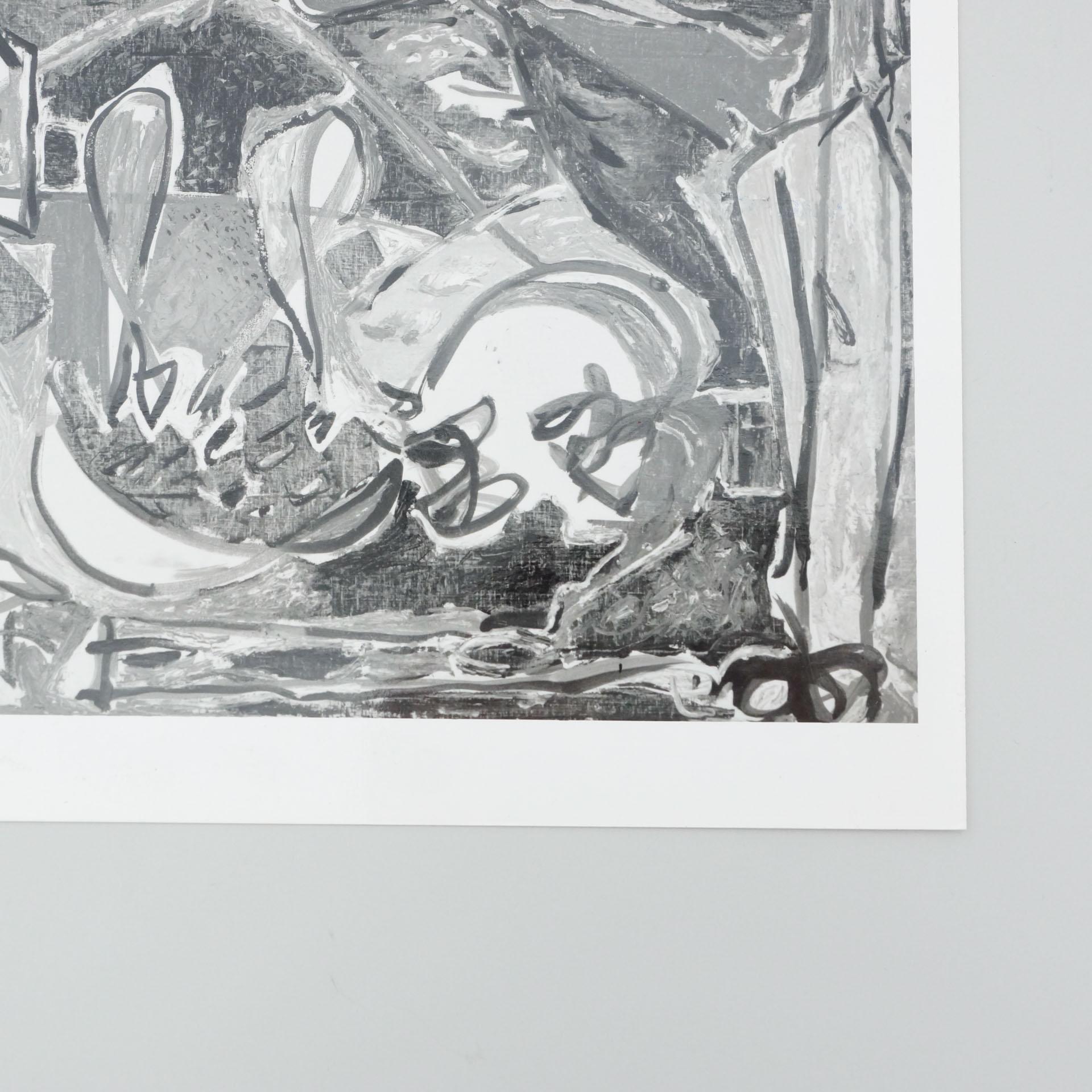 Late 20th Century The Art Institute of Chicago Photography of Jackson Pollock Painting, circa 1991 For Sale
