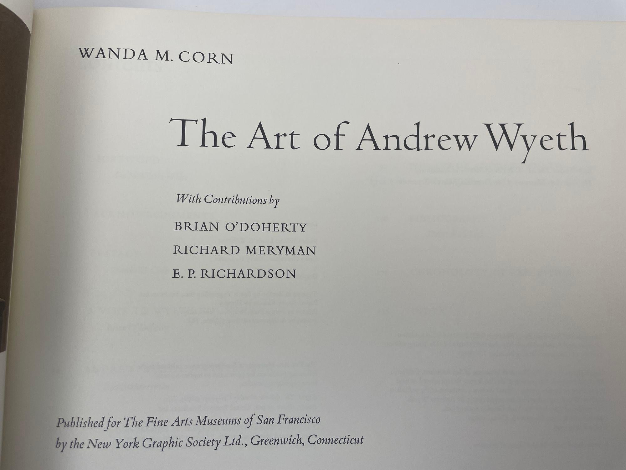 The Art of Andrew Wyeth by Corn, Wanda M by Corn, Wanda M Hardcover 1st Ed. 1973 In Good Condition In North Hollywood, CA