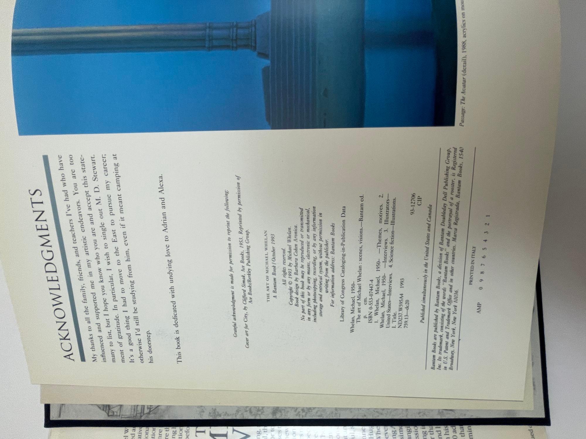 Carta L'arte di Michael Whelan Libro con copertina rigida di Michael Whelan 1993 in vendita