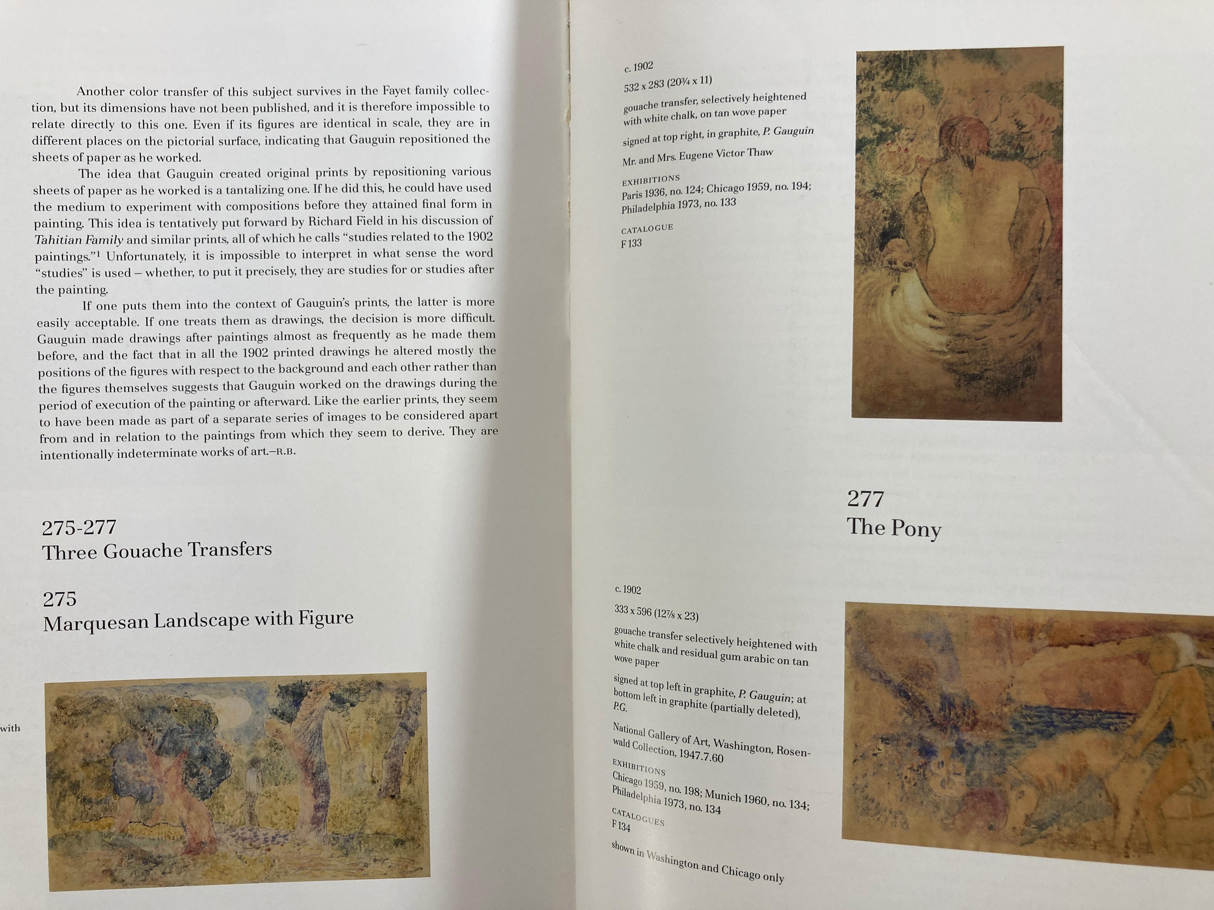 Paper The Art of Paul Gauguin Richard Brettell Coffee Table Book
