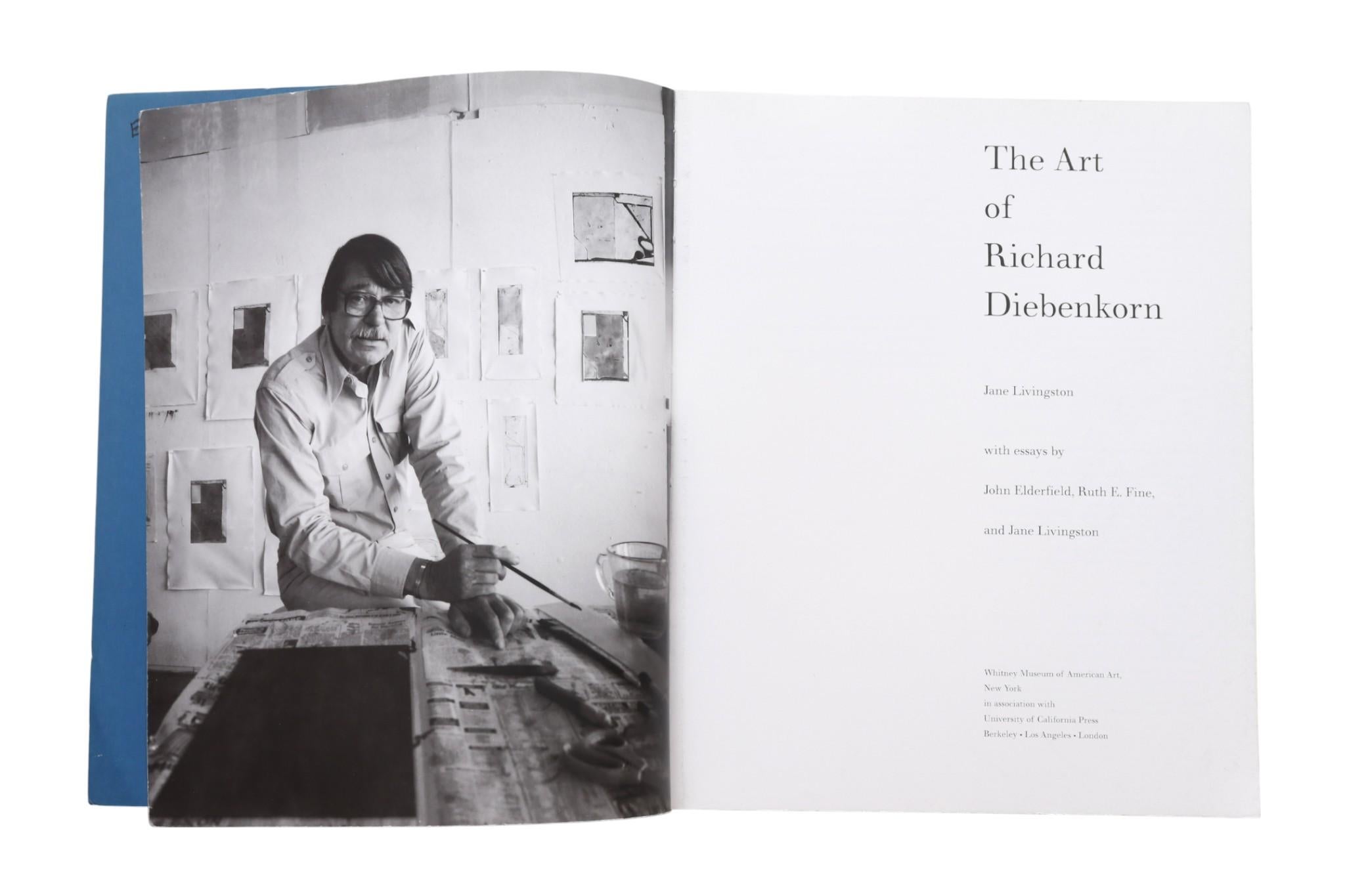 The Art of Richard Diebenkorn at the Whitney Museum of American Art. Softcover book, published in conjunction with the exhibition at the Whitney Museum of American Art, October 9, 1997 - January 11, 1998. Illustrated, 276 pages.