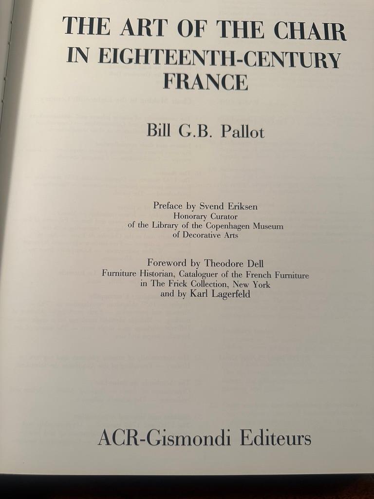 The eighteenth century French chair ranks among the most elegant
of furniture forms, admired both for its beauty and for the
essential role it played in French life. Until now one could scarcely
have guessed at the complicated background from