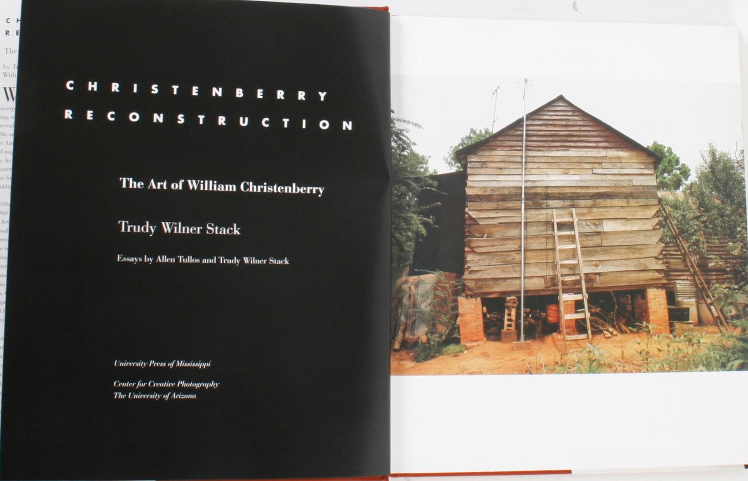 The Art of William Christenberry. Jackson: University Press of Mississippi, 1996. 1st Ed hardcover with dust jacket. 207 pp. A comprehensive survey published in conjunction with the traveling exhibition 