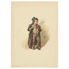 The Artful Dodger from Oliver Twist – Original Dickens Lithograph by Kyd, c.1889