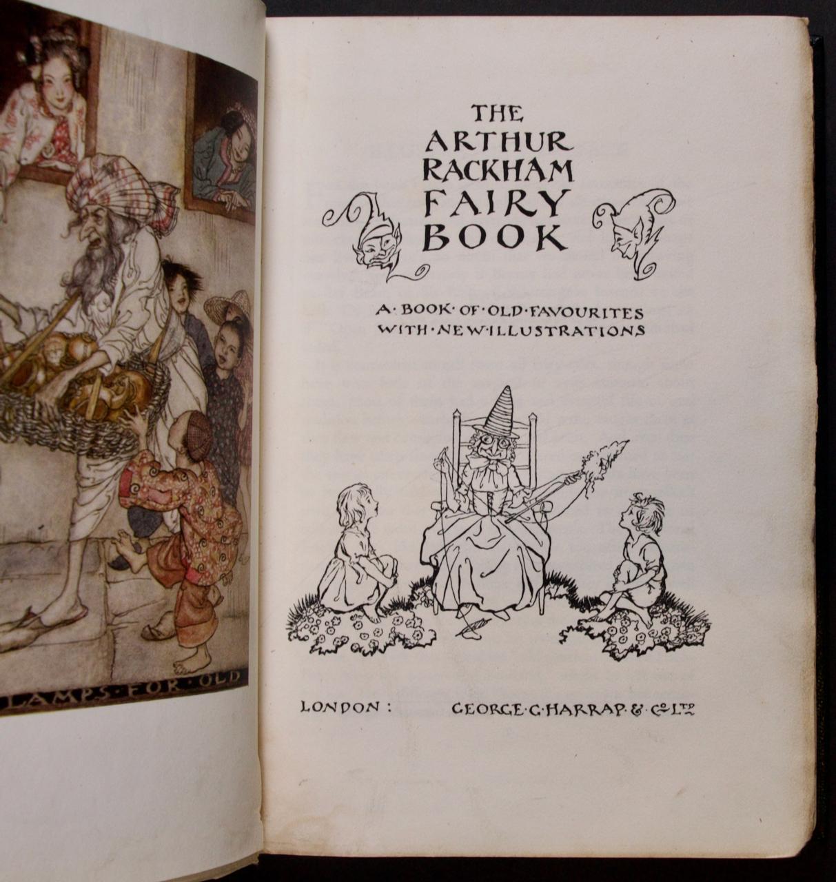 The Arthur Rackham Fairy Book, A Deluxe Limited Edition, Signed by Rackham In Good Condition For Sale In Alamo, CA