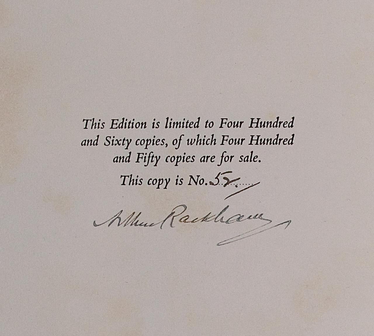 Paper The Arthur Rackham Fairy Book, A Deluxe Limited Edition, Signed by Rackham For Sale