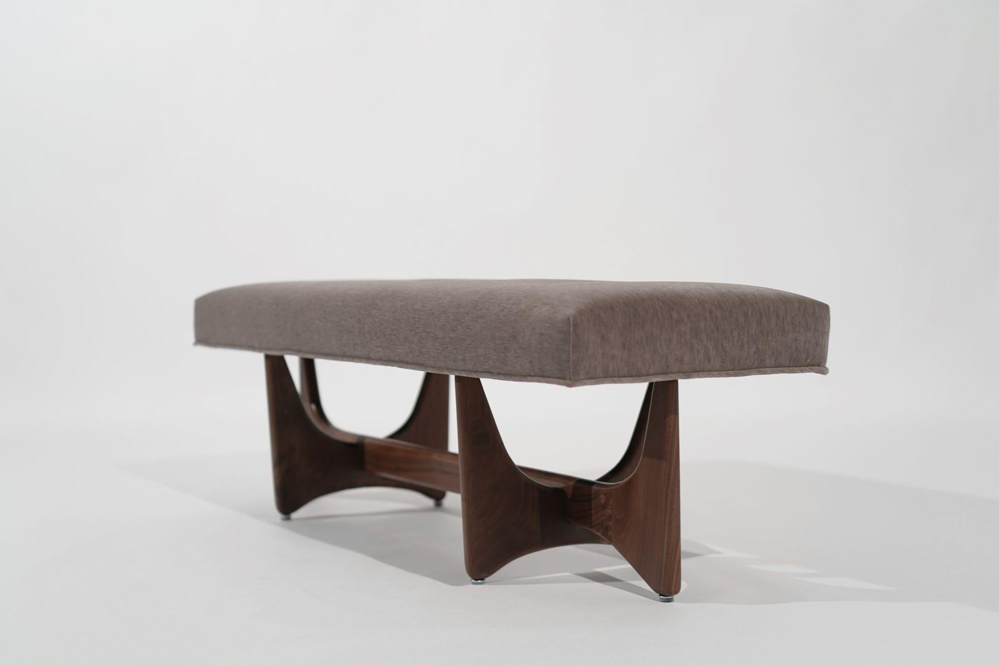 The Artisanal Bench in Special Walnut by Stamford Modern In New Condition For Sale In Westport, CT