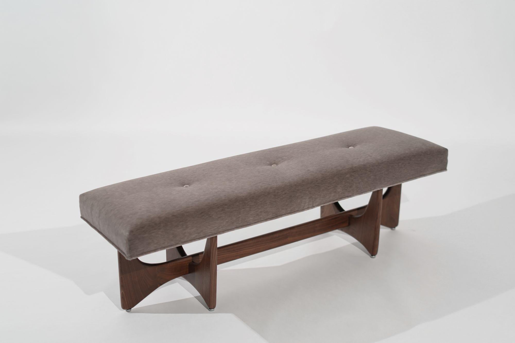 Contemporary The Artisanal Bench in Special Walnut by Stamford Modern For Sale