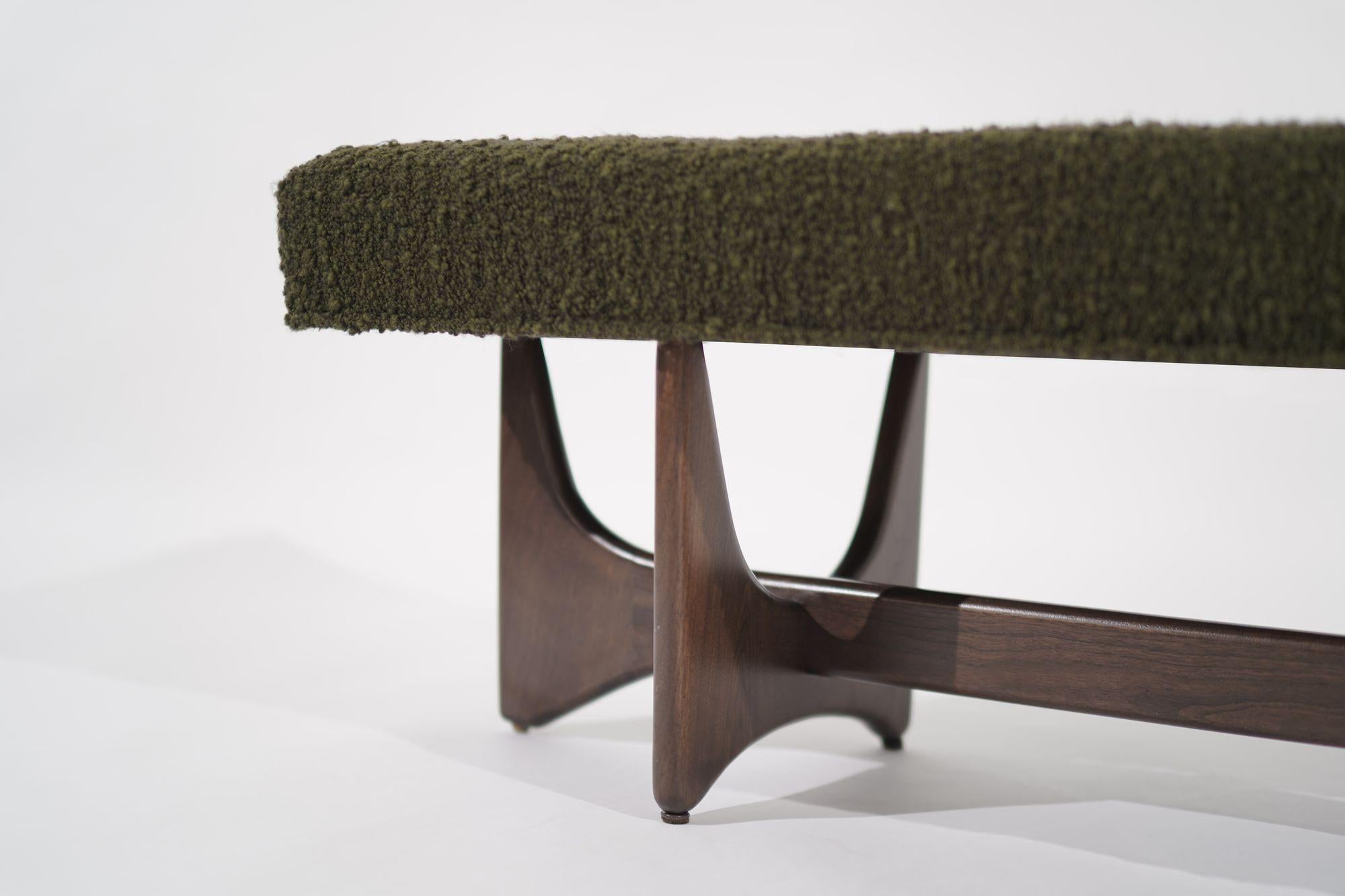 The Artisanal Bench in Dark Walnut by Stamford Modern For Sale 4