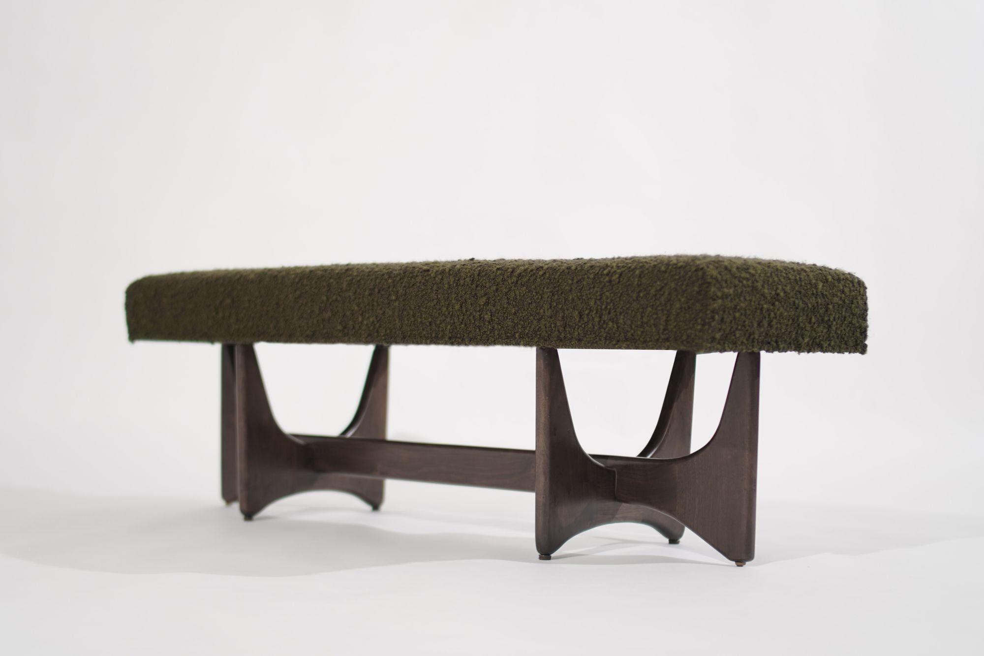 The Artisanal Bench in Dark Walnut by Stamford Modern In New Condition For Sale In Westport, CT