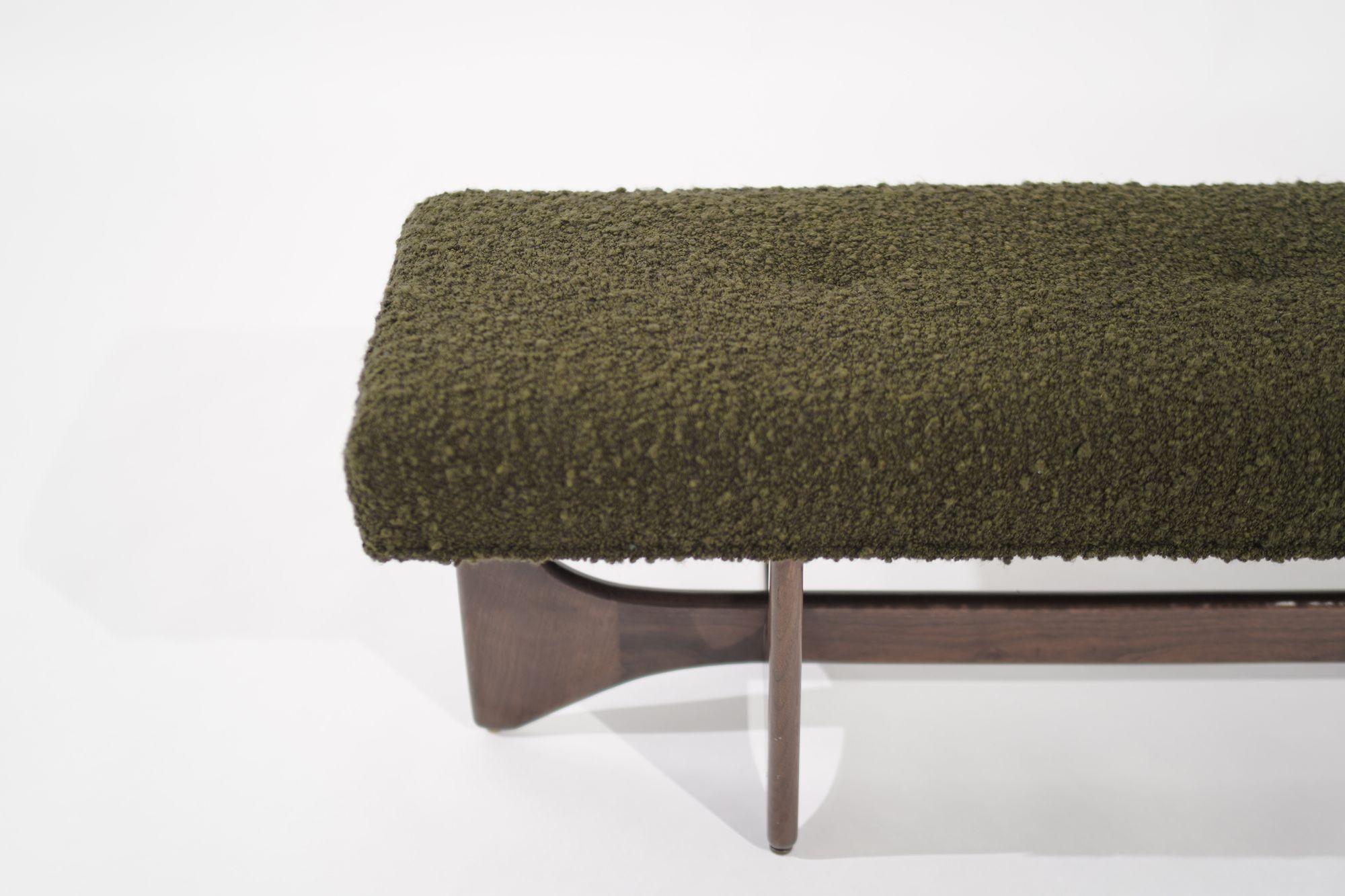 The Artisanal Bench in Dark Walnut by Stamford Modern For Sale 2