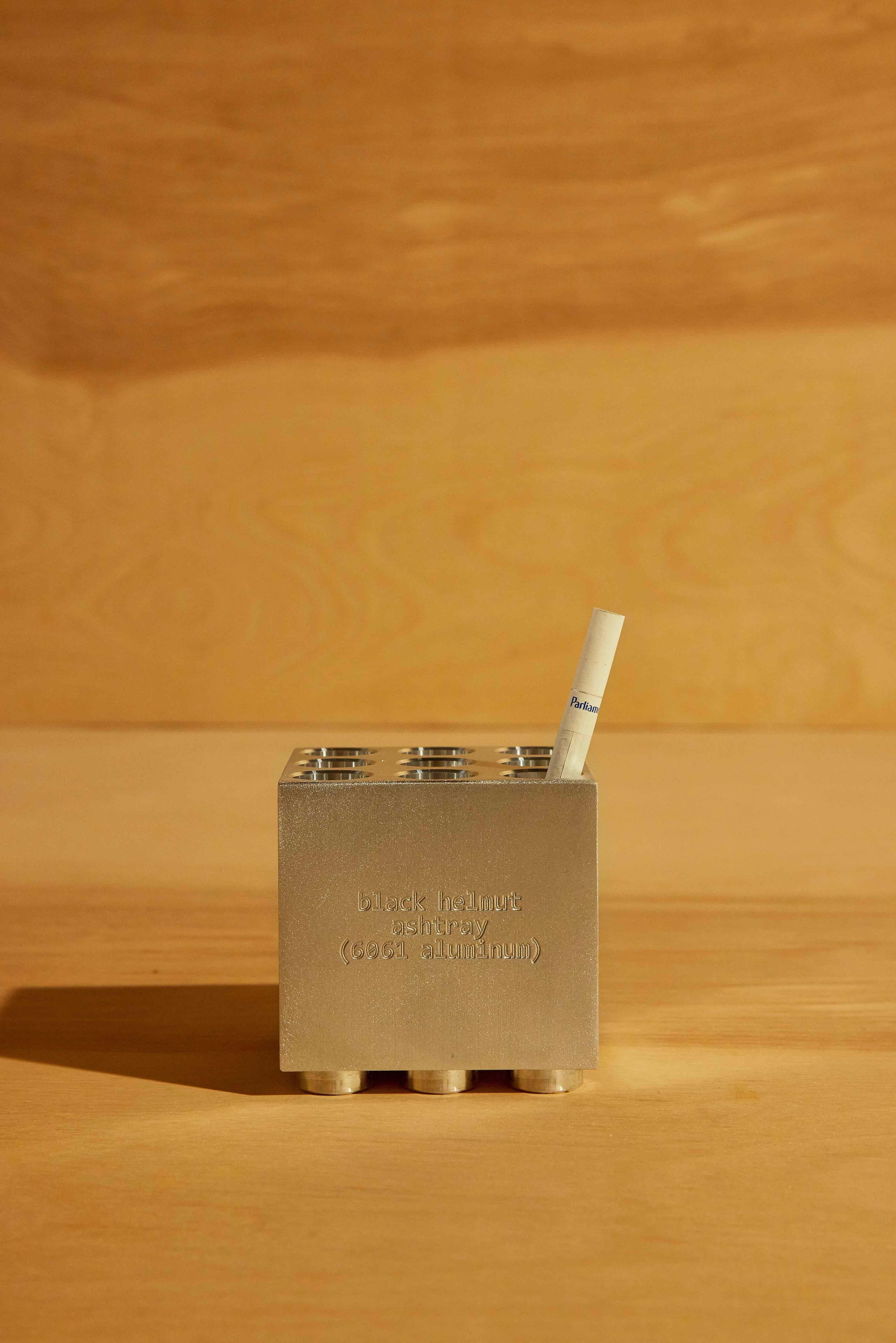 The Ashtray, in Solid 6061 Aluminum; post-modern & brutal. 

Inspired by the iconic functionality of the Lego, the Ashtray has 9 holes at 3 different depths; the perfect accommodation for storing or snuffing out anything you can smoke. Further,