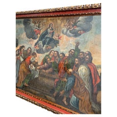 The Assumption of Mary or Dormition of the Virgin 18th Century Spanish Colonial