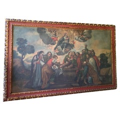 The Assumption of Mary or Dormition of the Virgin 18th Century Spanish Colonial