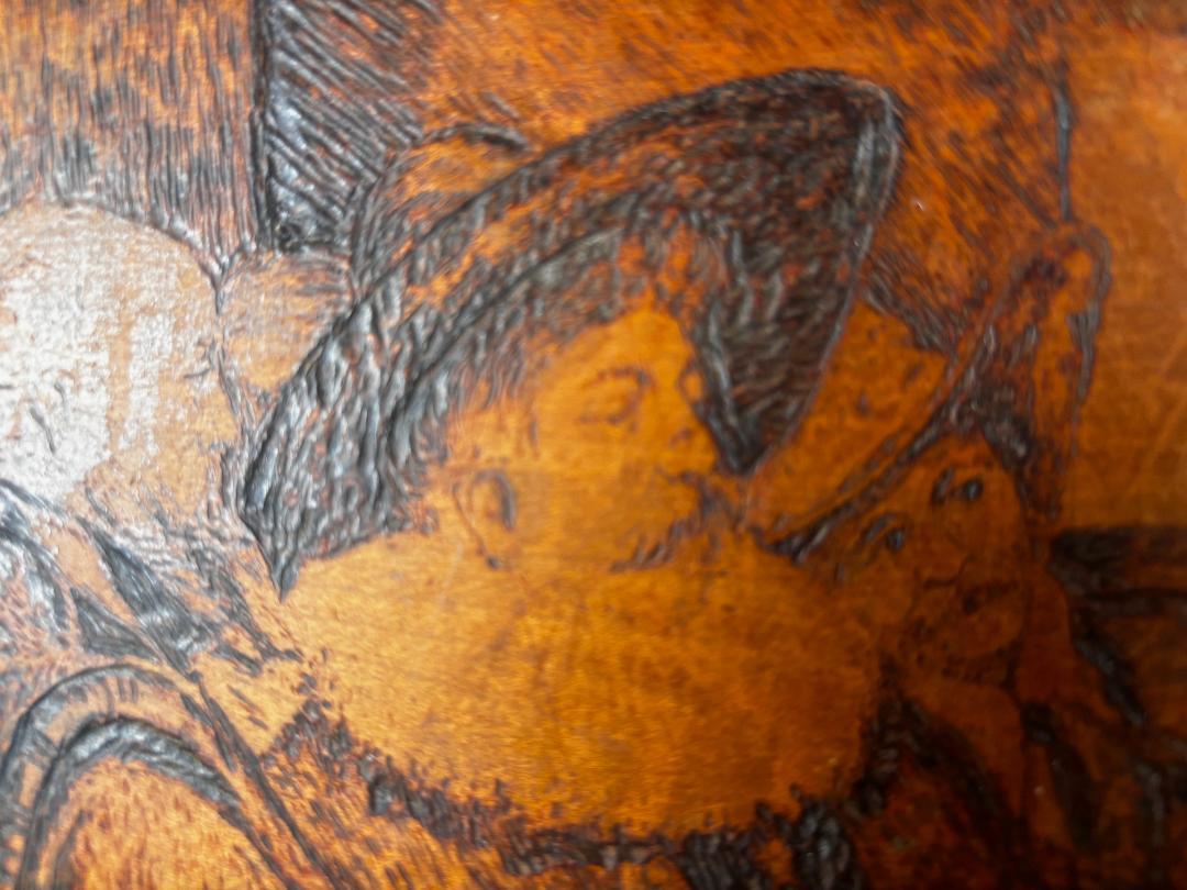 El astrónomo Pintura histórica única de arte popular Firmada 1918 en venta 1