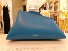 The Attico 830 Leather Clutch BRIGHT BLUE MINT!