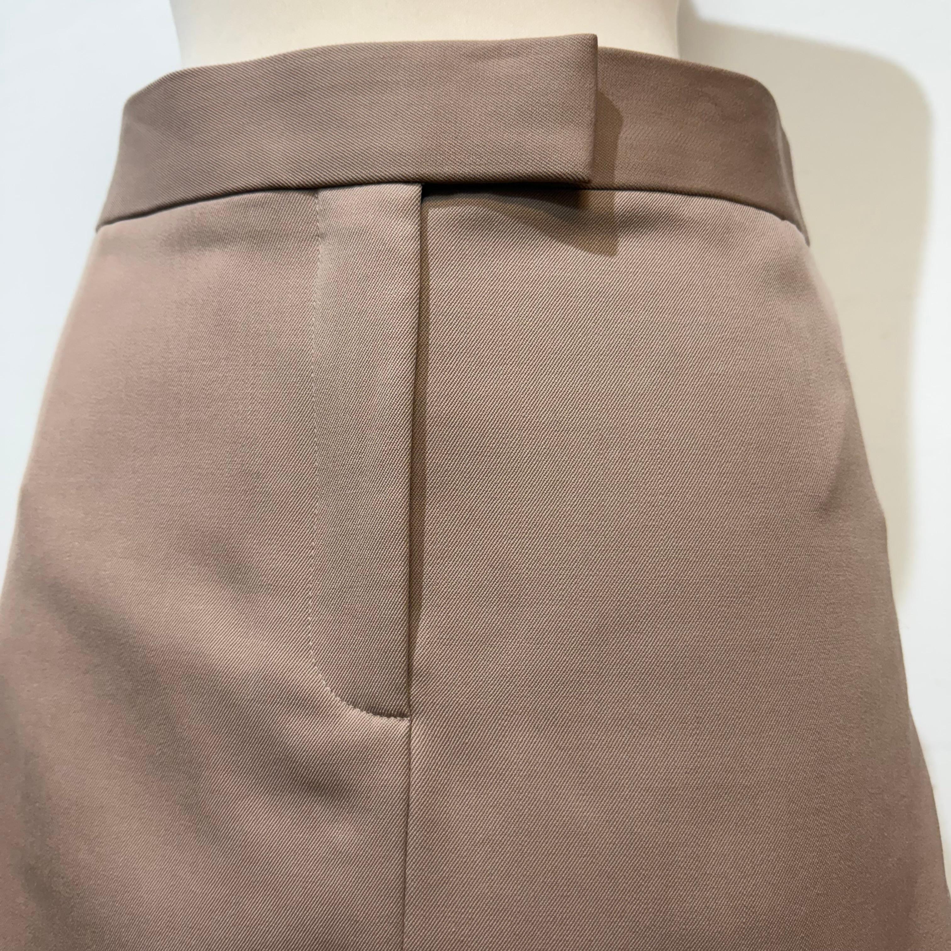 Die Attico Beige Wolle Rock Größe FR 38 / IT 42 im Angebot 1