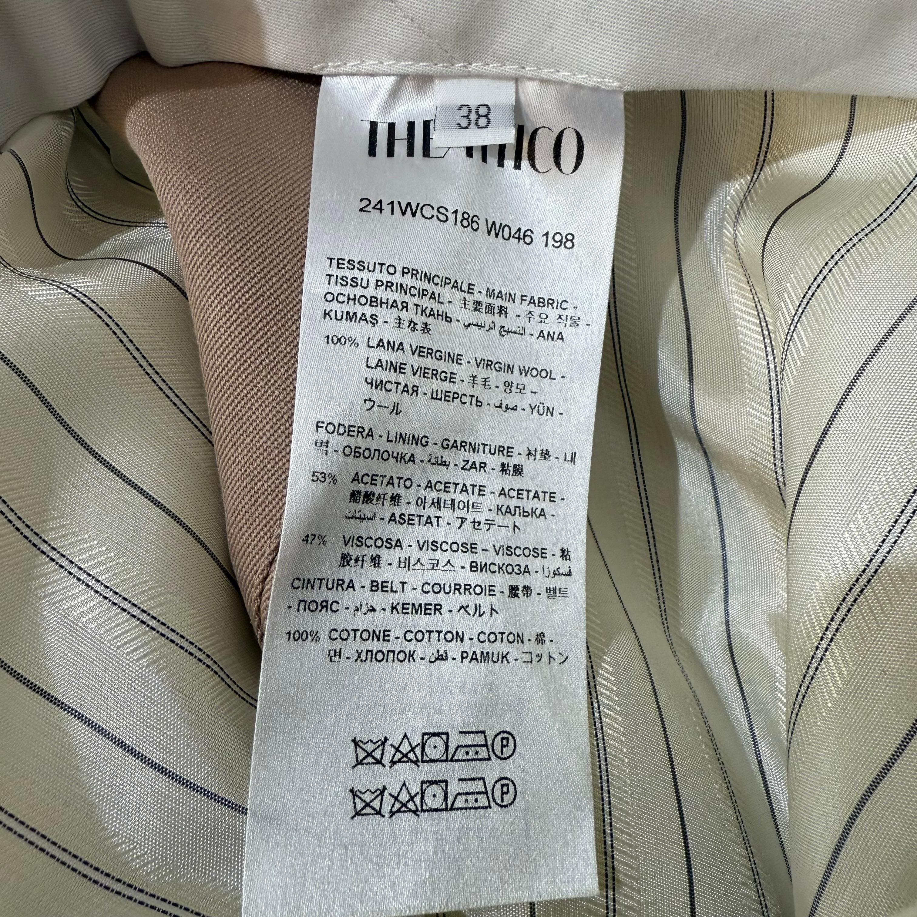 Die Attico Beige Wolle Rock Größe FR 38 / IT 42 im Angebot 5