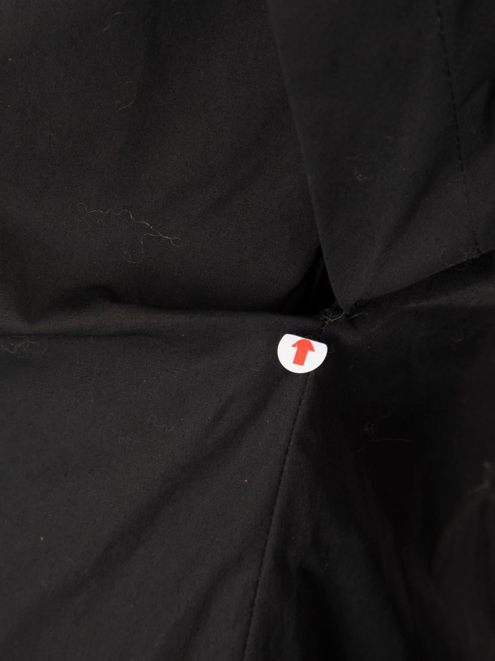 The Attico Black Bralette Detail Mini Shirt Dress Size M 1