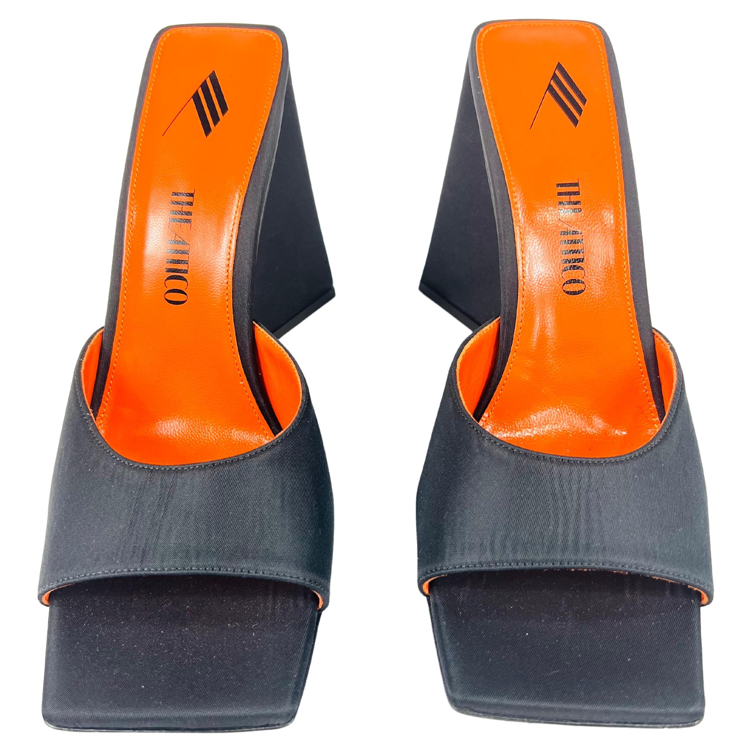 The Attico Black Devon High Heel Sandals, Size 41 at 1stDibs