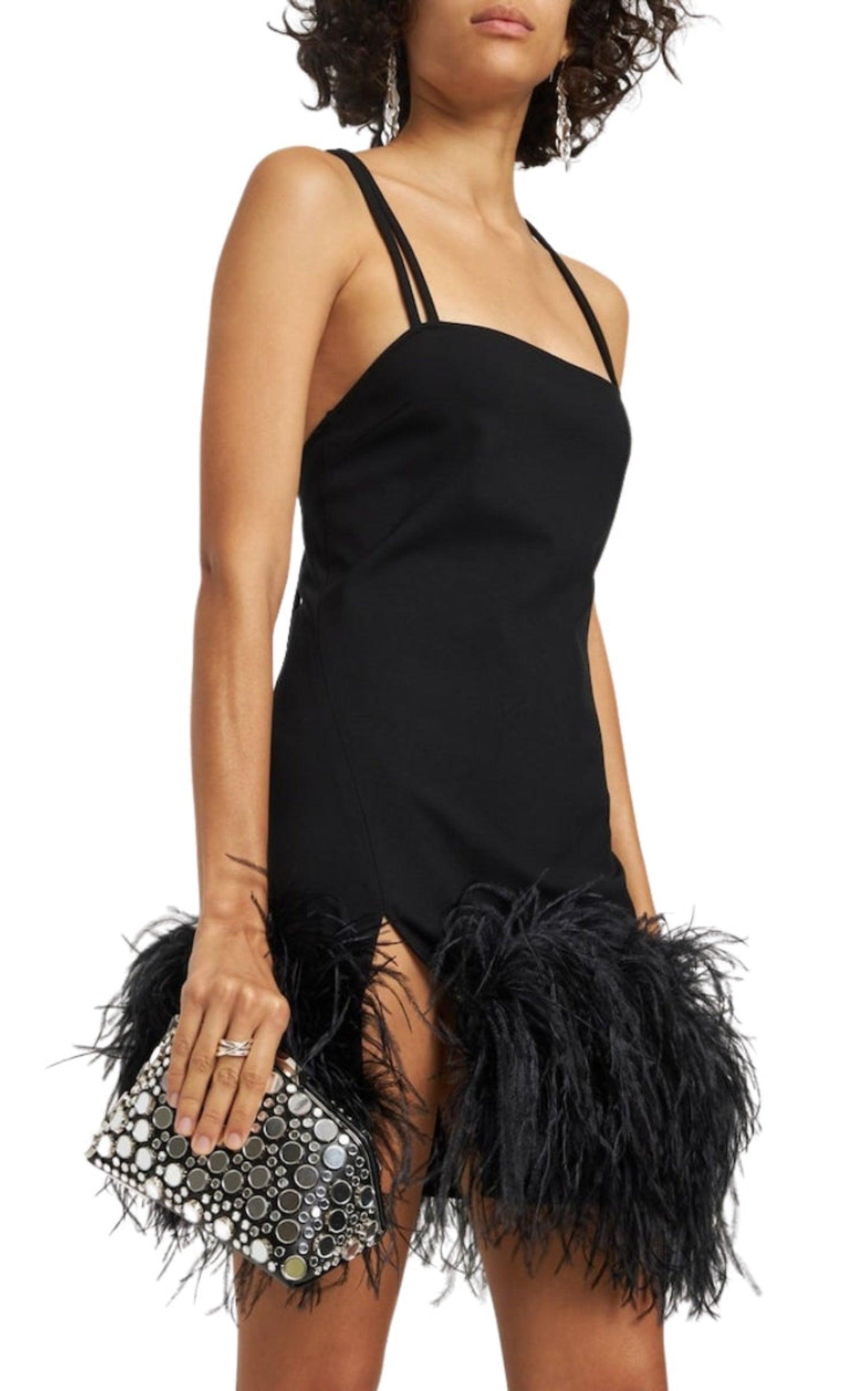 Noir La pochette Attico Black Midnight Workmanship Mirror en vente
