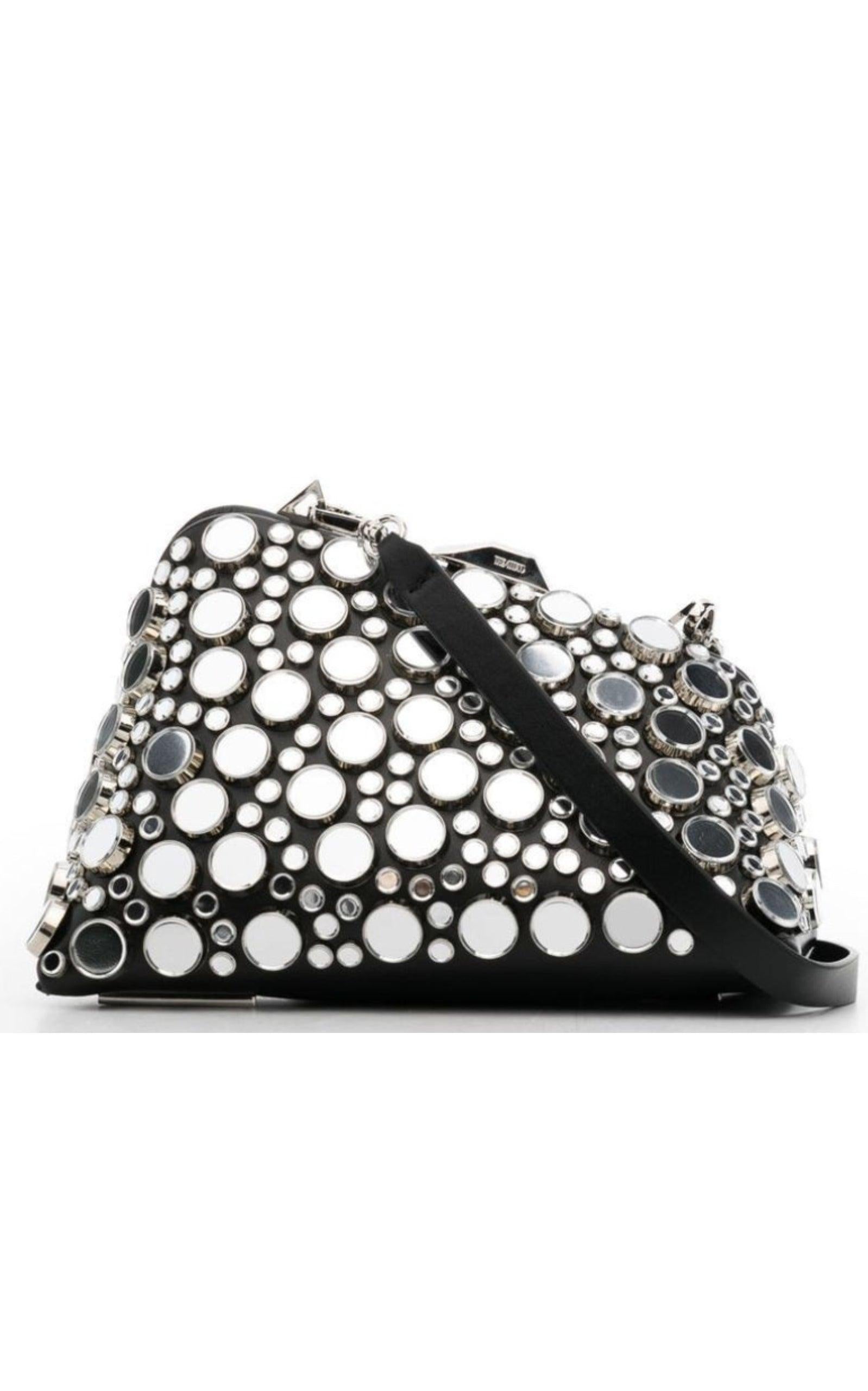 La pochette Attico Black Midnight Workmanship Mirror Neuf - En vente à Brossard, QC