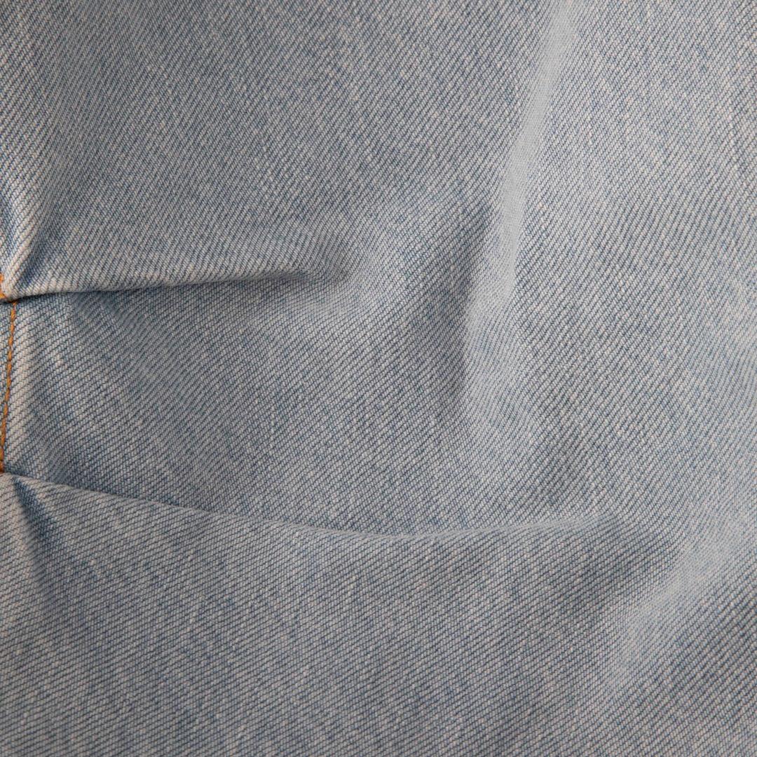 The Attico Blue Denim Straight High Rise Jeans Size XXS In Good Condition For Sale In London, GB