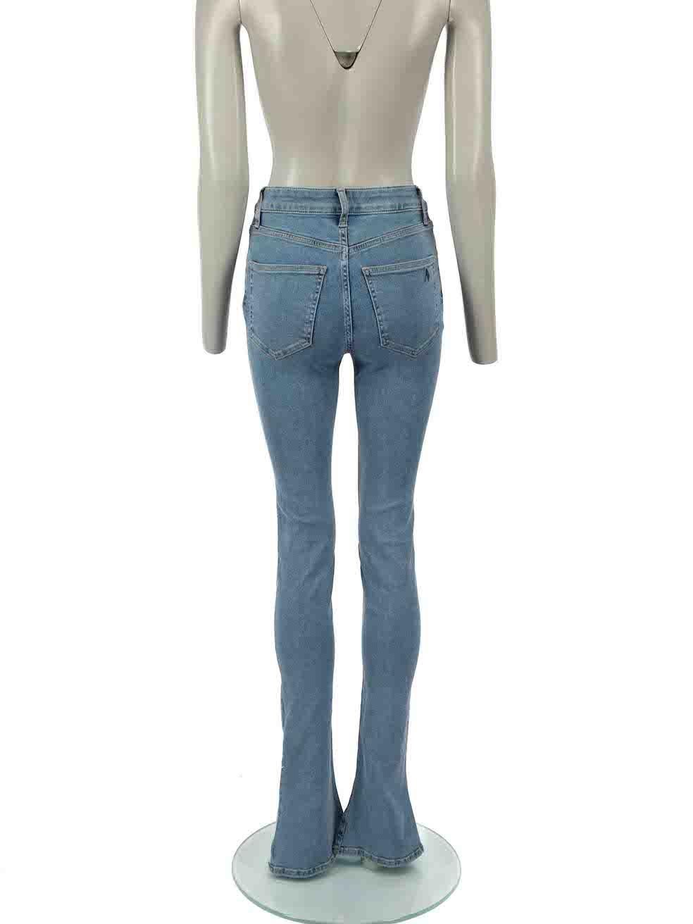The Attico Blue Straight Jeans Size S In Excellent Condition For Sale In London, GB