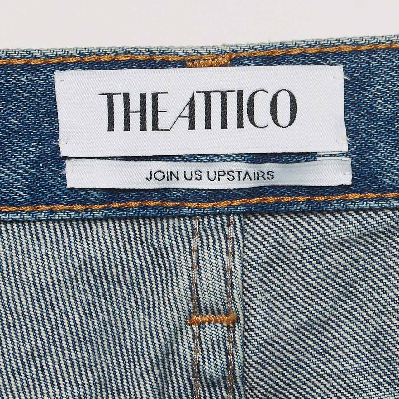 Attico Vaqueros lavados azules desgastados S Cintura 27 en Bueno estado para la venta en Dubai, Al Qouz 2
