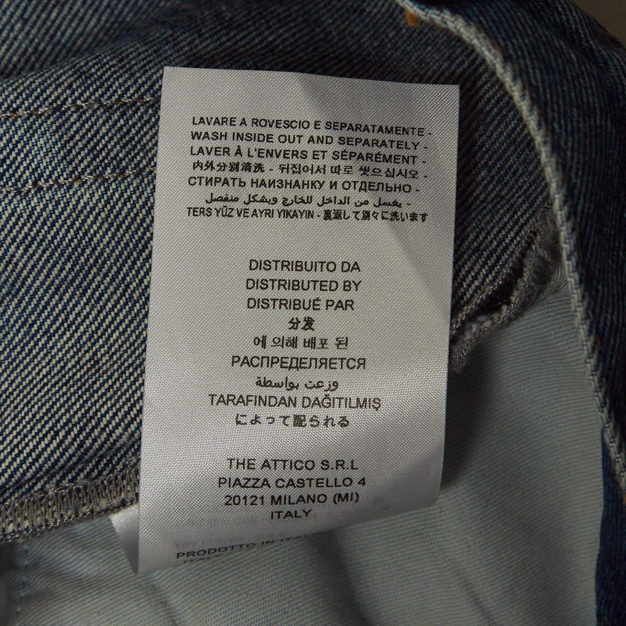 Attico Vaqueros lavados azules desgastados S Cintura 27 en venta 1