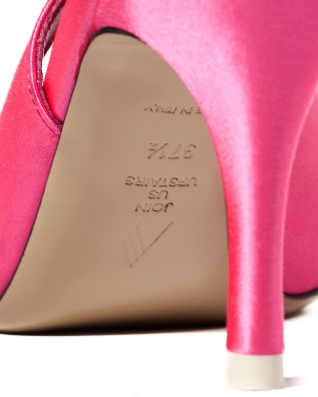 El Attico Décolleté Sling Back Fucsia en Bueno estado para la venta en Torre Del Greco, IT