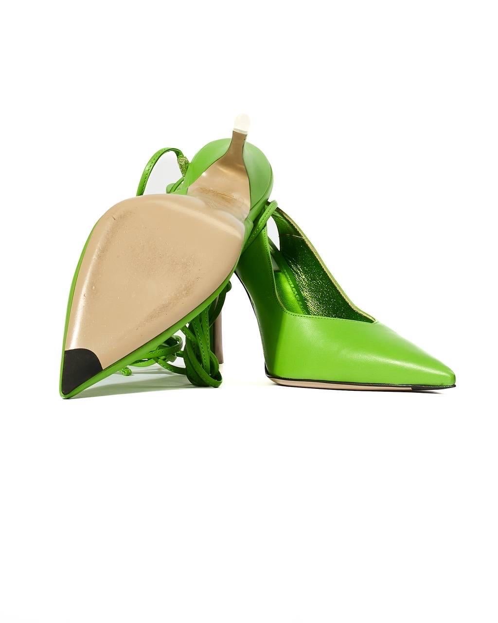 El Attico Décolleté Sling Back Verdi en venta 7