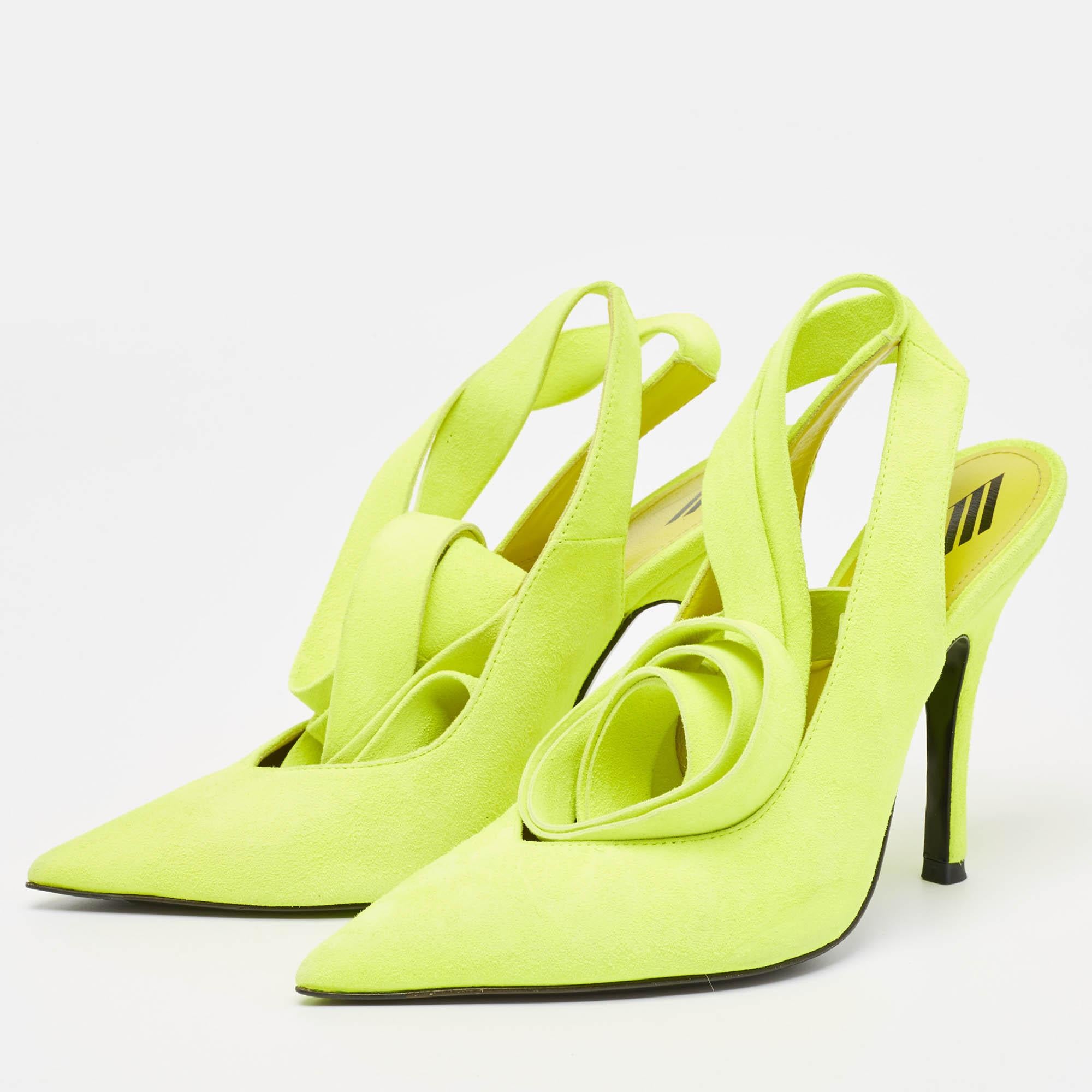 Make a chic style statement with these designer pumps. They showcase sturdy heels and durable soles, perfect for your fashionable outings!