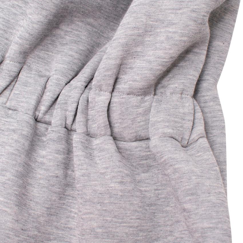 The Attico Grey Marl Jersey Polo Mini Dress For Sale 1