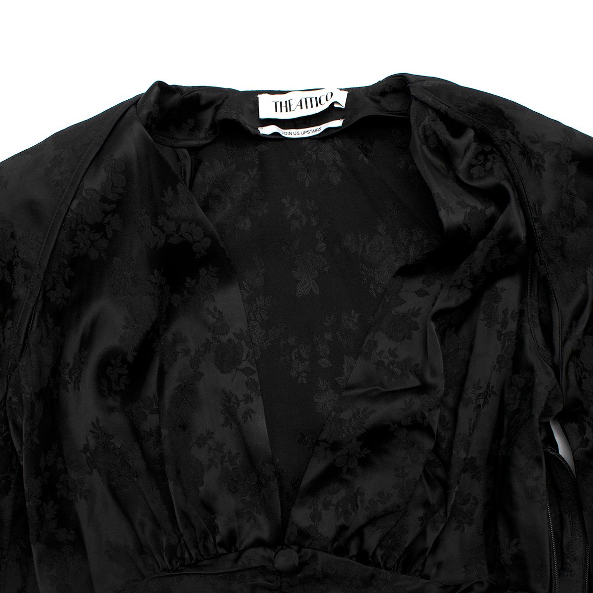 Das Attico Jacquard Black Body Minikleid - US-Größe 2 im Zustand „Neu“ in London, GB