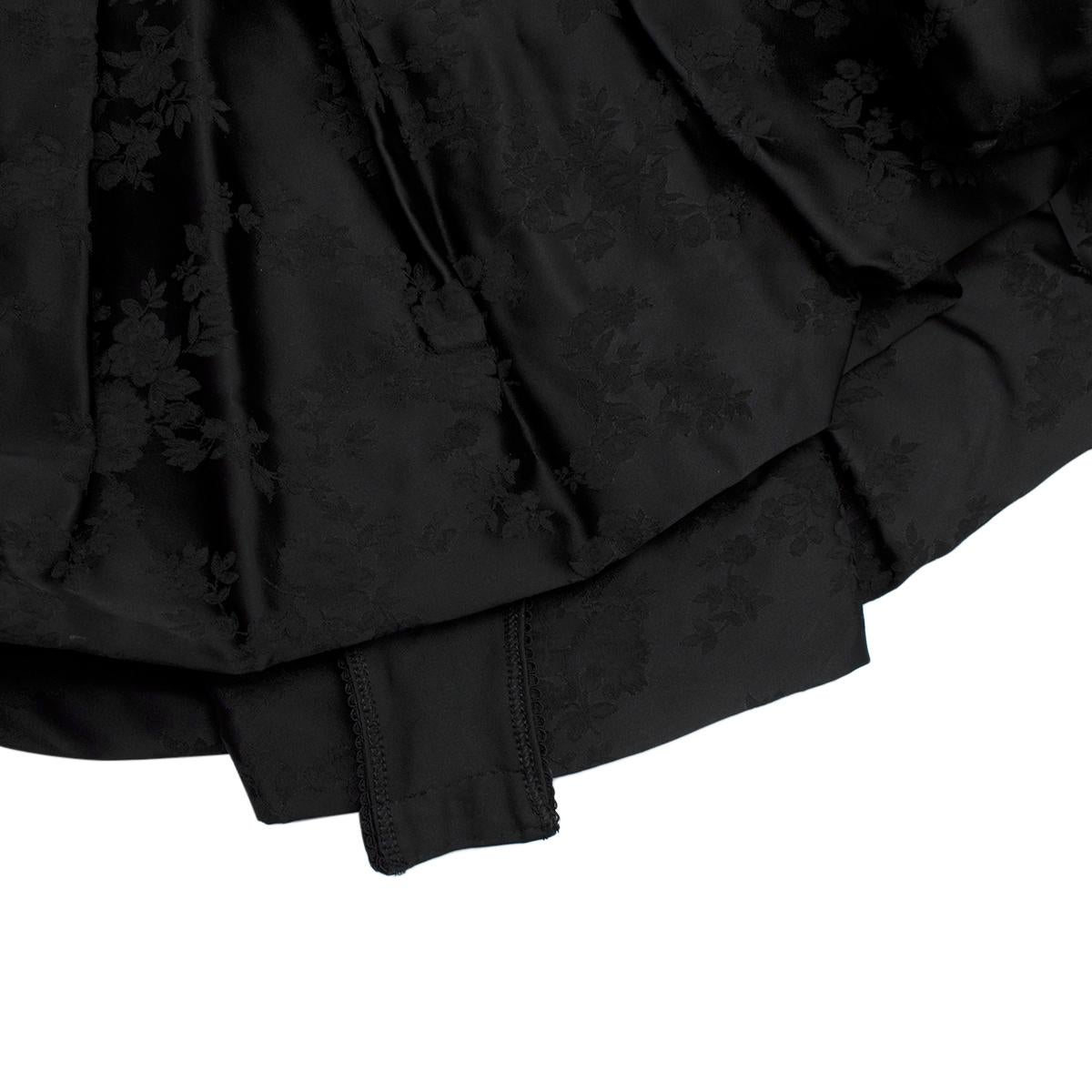 Das Attico Jacquard Black Body Minikleid - US-Größe 2 1
