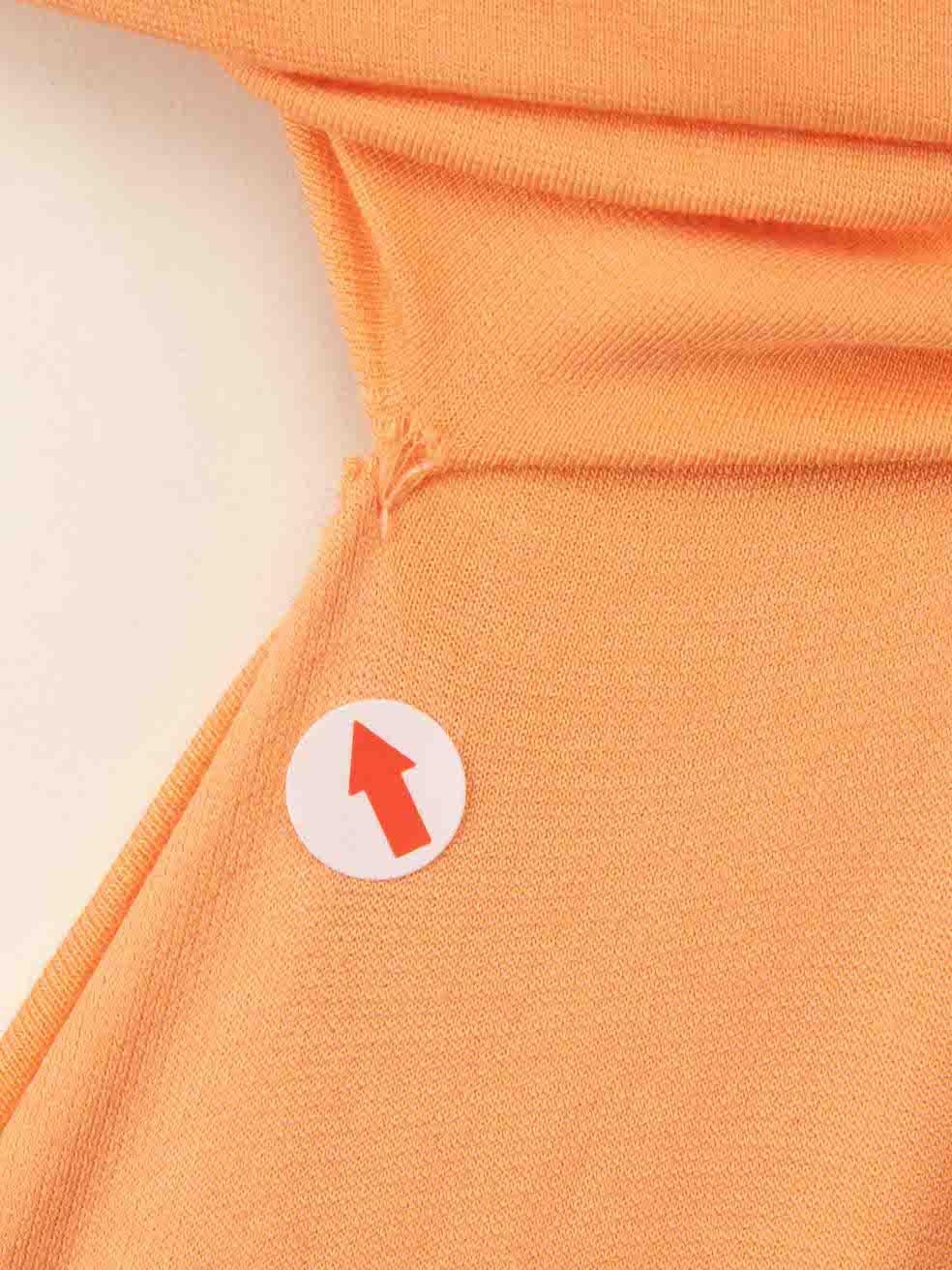 Women's The Attico Orange Cutout Jersey Maxi Dress Size M For Sale