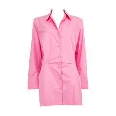 The Attico Pink Mini Shirt Dress Size L