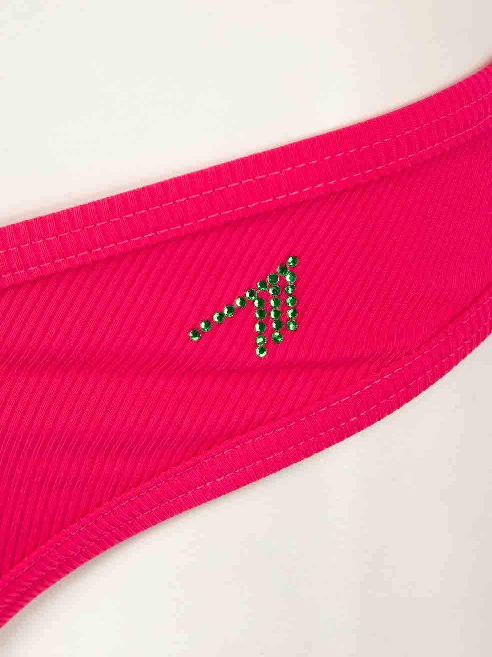 The Attico Bikini rose côtelé taille XS Neuf - En vente à London, GB