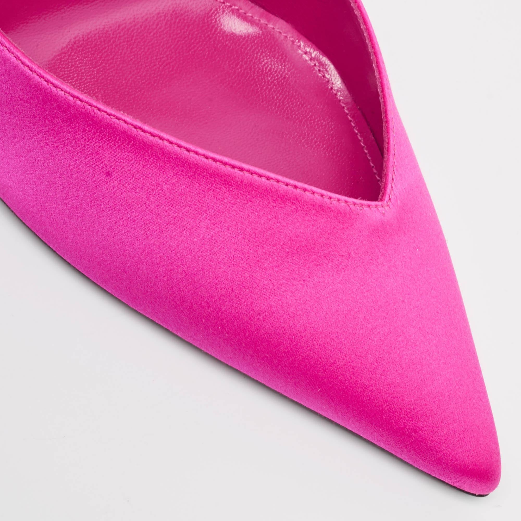 The Attico Sandales à lanières en satin rose perine taille 39 Pour femmes en vente