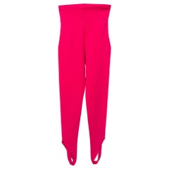 The Attico Pink Stretch Knit  Jamie High-Rise Stirrup Leggings S
