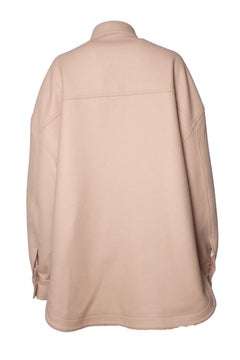 The Attico, powder pink wool blend short coat