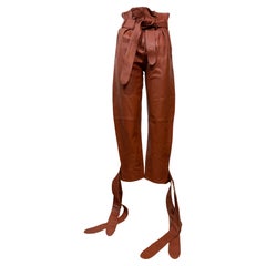The Attico Rust Lamb Leather Pants Size FR 34 / IT 38