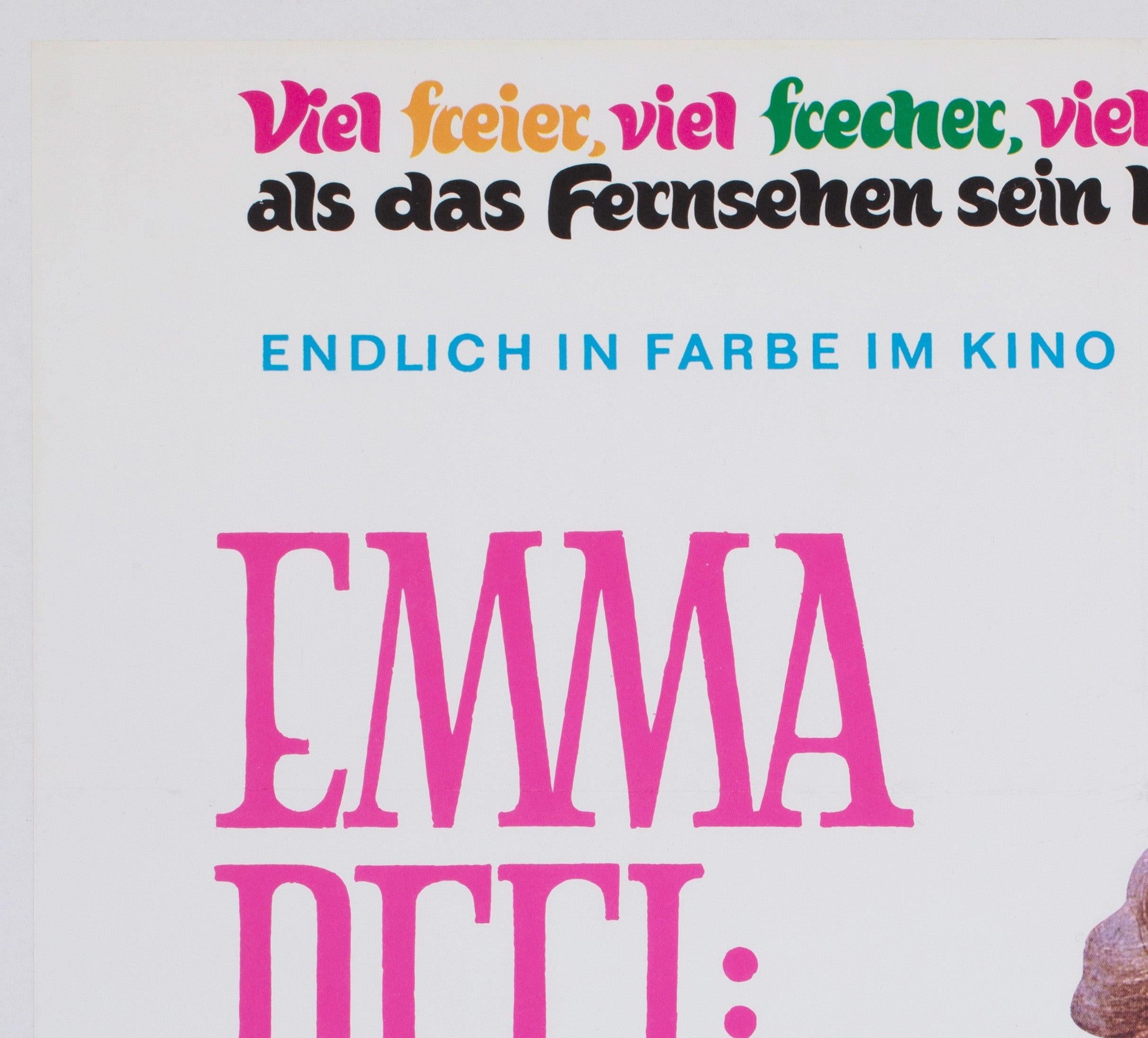 The Avengers 1968 German Film Poster In Excellent Condition For Sale In Bath, Somerset